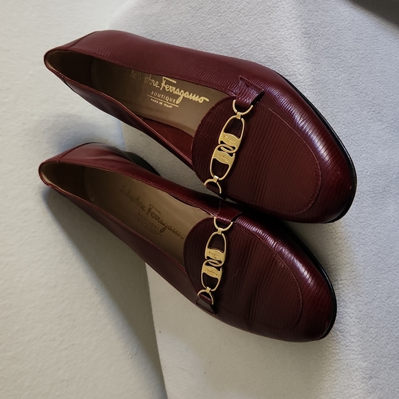 Salvatore Ferragamo Shoes - **SALE** Ferragamo Vintage Boutique Red Loafers EUC